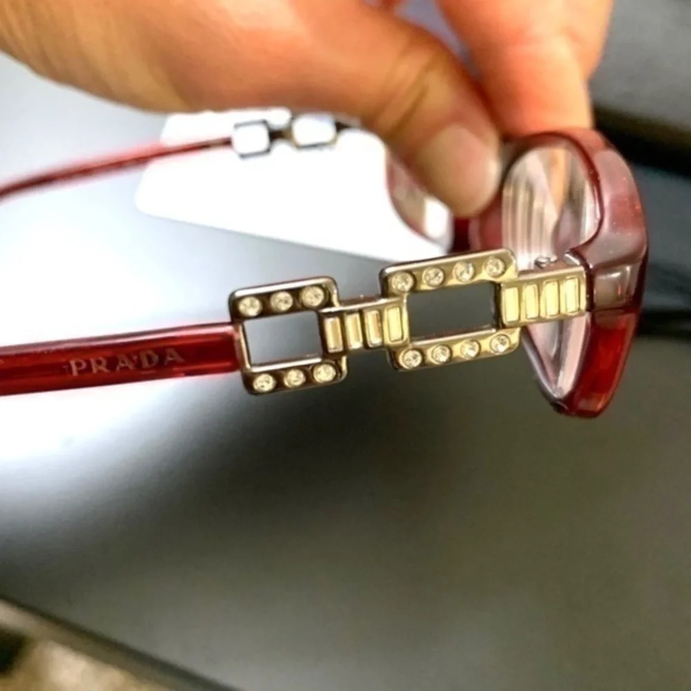 Prada eyeglasses red